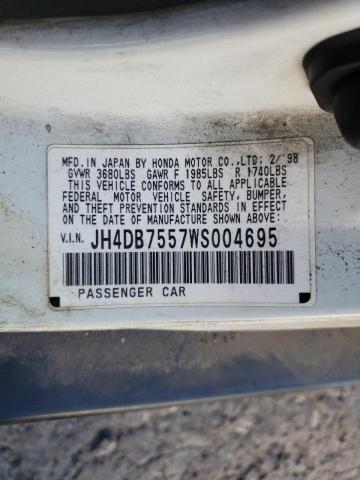 Photo 10 from auction – 1998 ACURA INTEGRA LS with VIN JH4DB7557WS004695