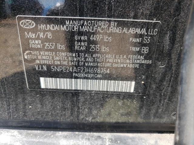 Photo 10 from auction – 2018 HYUNDAI SONATA SE with VIN 5NPE24AF2JH698254
