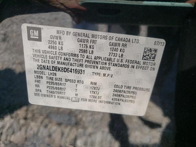 Photo 10 from auction – 2013 CHEVROLET EPICA LT with VIN 2GNALDEK8D6416931