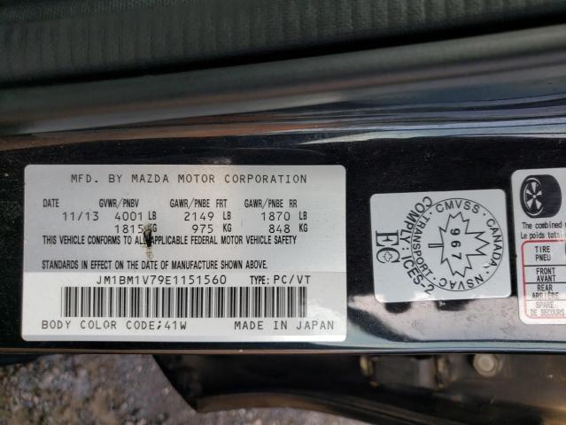 Photo 10 from auction – 2014 MAZDA 3 TOURING with VIN JM1BM1V79E1151560