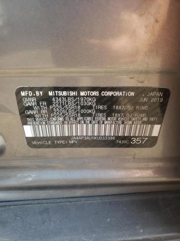 Photo 10 from auction – 2019 MITSUBISHI OUTLANDER with VIN JA4AP3AU1KU033386
