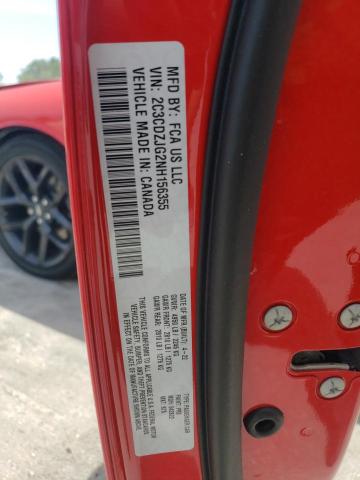 Photo 10 from auction – 2022 DODGE CHALLENGER with VIN 2C3CDZJG2NH156355