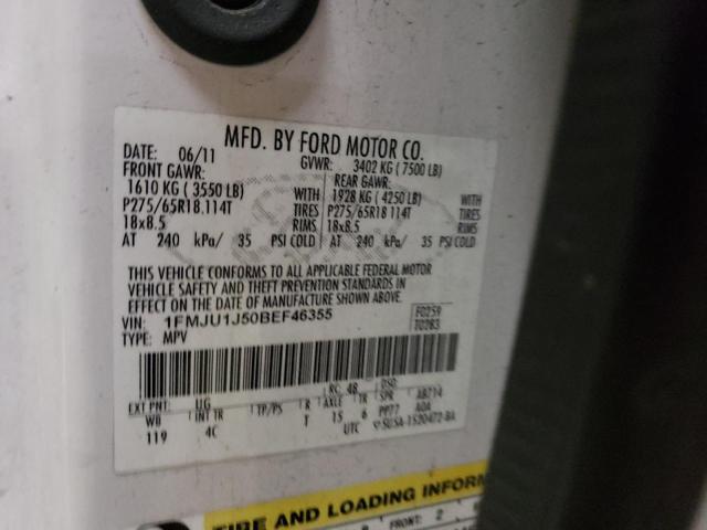 Photo 10 from auction – 2011 FORD EXPEDITION with VIN 1FMJU1J50BEF46355