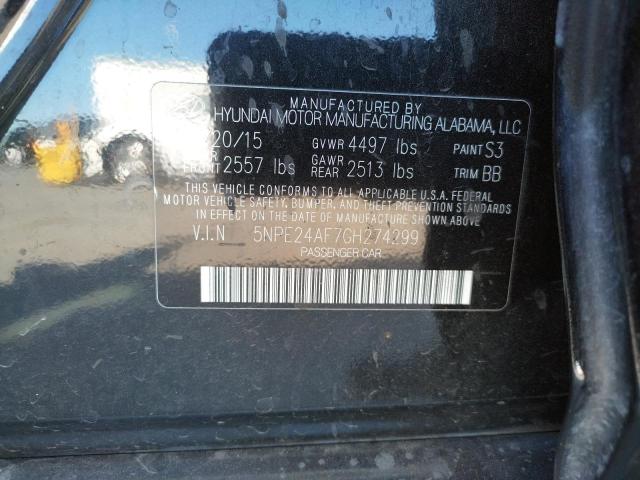 Photo 10 from auction – 2016 HYUNDAI SONATA SE with VIN 5NPE24AF7GH274299