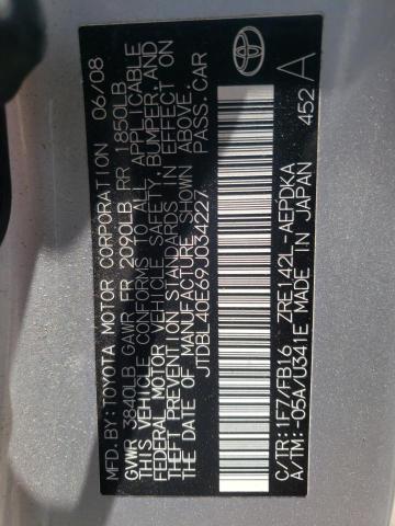 Foto 10 de la subasta – 2009 TOYOTA COROLLA BA con VIN JTDBL40E69J034227