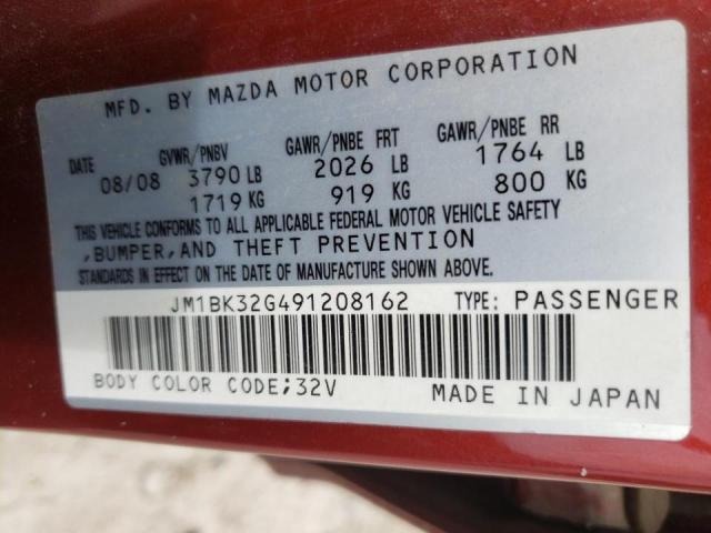 Foto 10 de la subasta – 2009 MAZDA MAZDA3 con VIN JM1BK32G491208162