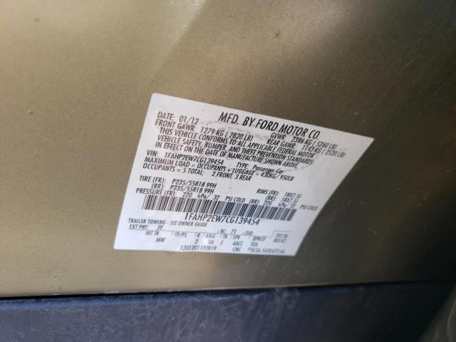 Фото 10 с аукциона – 2012 FORD TAURUS SEL с VIN 1FAHP2EW7CG139454