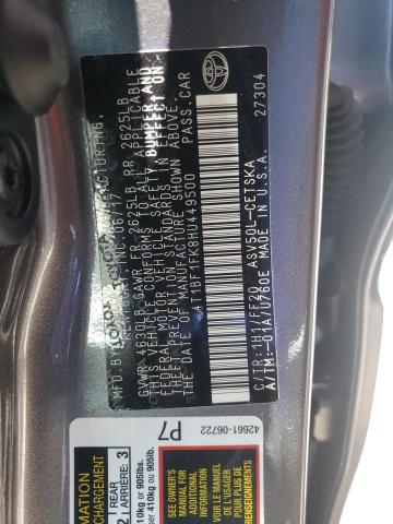 Photo 10 from auction – 2017 TOYOTA CAMRY LE with VIN 4T1BF1FK8HU449500