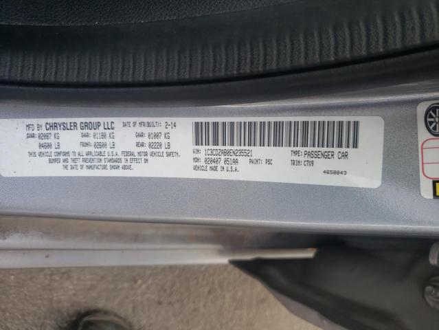 Photo 10 from auction – 2014 DODGE AVENGER SE with VIN 1C3CDZAB0EN235521