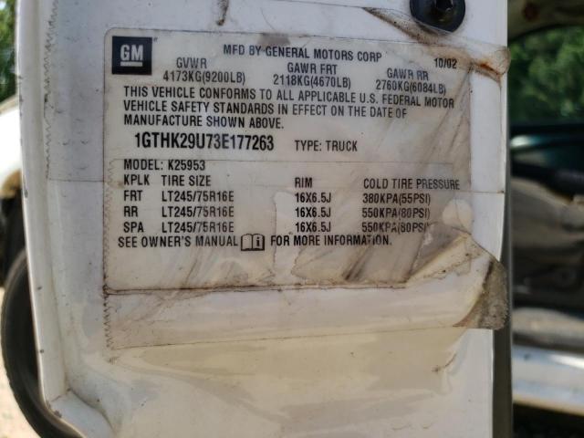 Photo 10 from auction – 2003 GMC SIERRA K25 with VIN 1GTHK29U73E177263