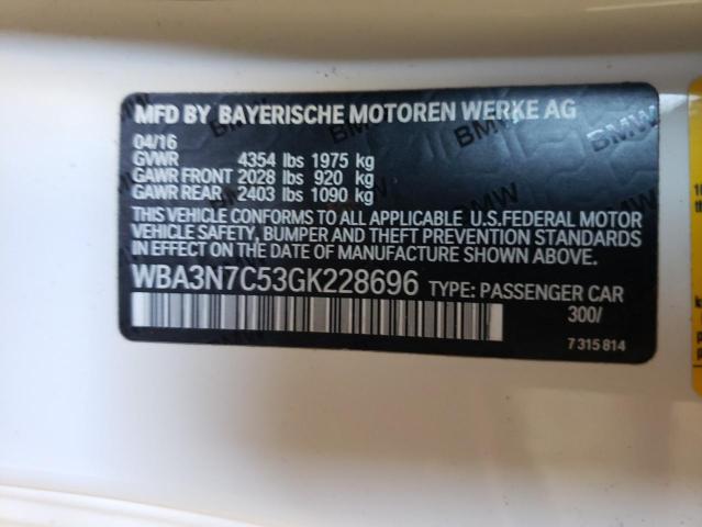 Photo 10 from auction – 2016 BMW 428 I with VIN WBA3N7C53GK228696