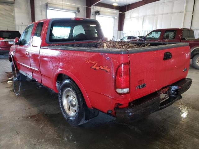 Photo 3 from auction – 1999 FORD F150 with VIN 2FTRX18L0XCA39021