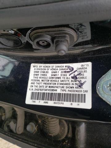Photo 10 from auction – 2015 HONDA CIVIC LX with VIN 2HGFB2F54FH558944