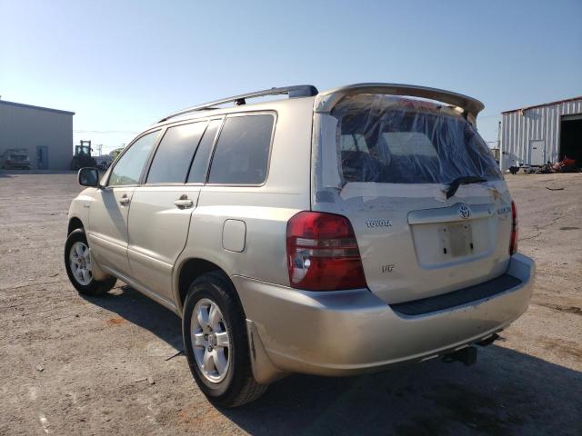 Photo 3 from auction – 2002 TOYOTA HIGHLANDER with VIN JTEGF21A220039168