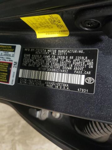 Photo 10 from auction – 2011 TOYOTA CAMRY BASE with VIN 4T1BF3EK9BU214852