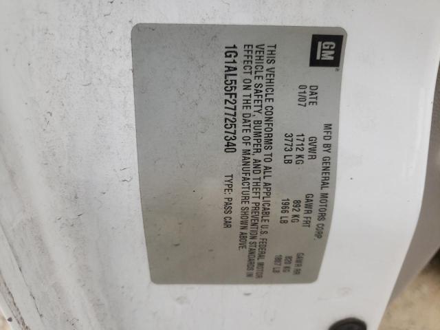 Photo 10 from auction – 2007 CHEVROLET COBALT LT with VIN 1G1AL55F277257340