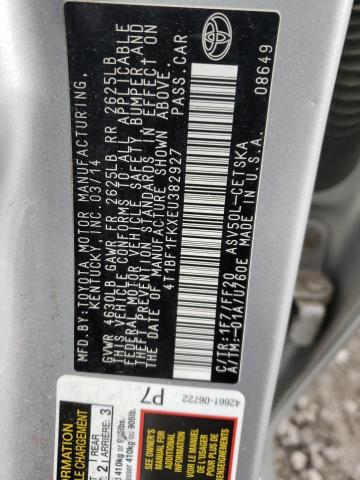 Photo 10 from auction – 2014 TOYOTA CAMRY L with VIN 4T1BF1FKXEU382927