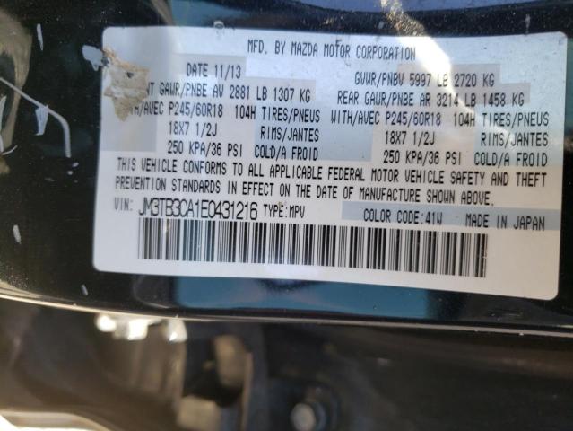 Photo 10 from auction – 2014 MAZDA CX-9 TOURI with VIN JM3TB3CA1E0431216