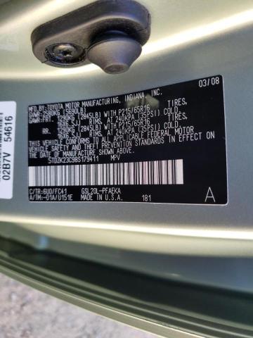 Photo 10 from auction – 2008 TOYOTA SIENNA CE with VIN 5TDZK23C98S179411