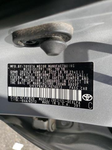 Photo 10 from auction – 2020 TOYOTA COROLLA LE with VIN 5YFEPRAE8LP076673