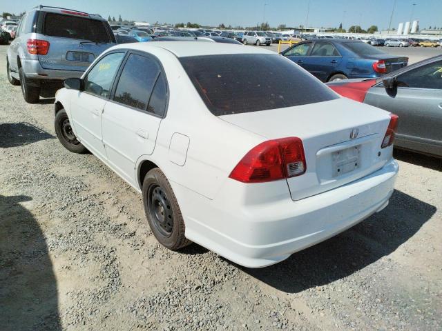 Photo 3 from auction – 2005 HONDA CIVIC LX with VIN 2HGES16635H522417