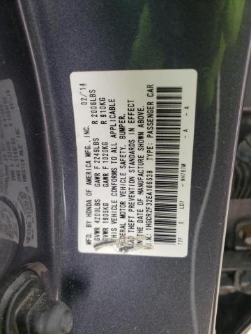 Photo 10 from auction – 2014 HONDA ACCORD LX with VIN 1HGCR2F32EA166538