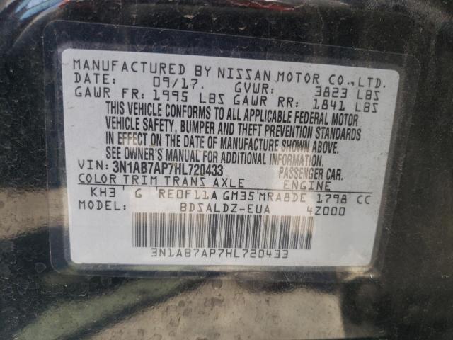 Photo 10 from auction – 2017 NISSAN SENTRA S with VIN 3N1AB7AP7HL720433