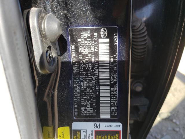 Photo 10 from auction – 2012 TOYOTA CAMRY BASE with VIN 4T1BF1FK5CU028617