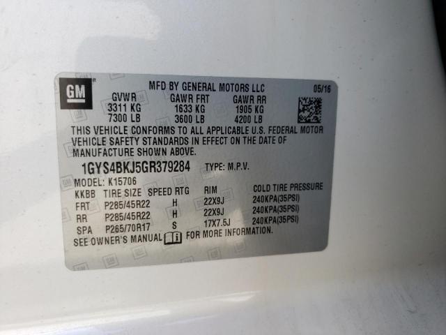 Photo 10 from auction – 2016 CADILLAC ESCALADE L with VIN 1GYS4BKJ5GR379284