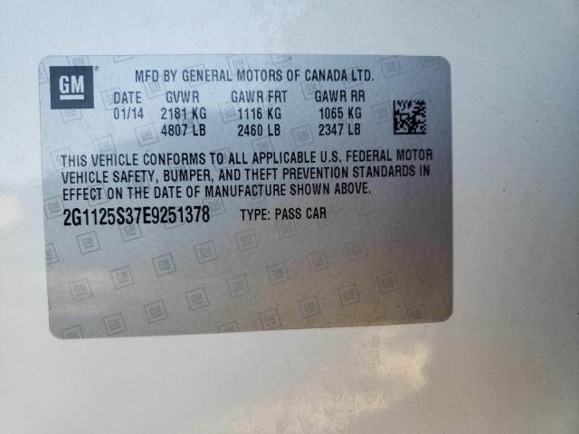 Photo 10 from auction – 2014 CHEVROLET IMPALA LT with VIN 2G1125S37E9251378
