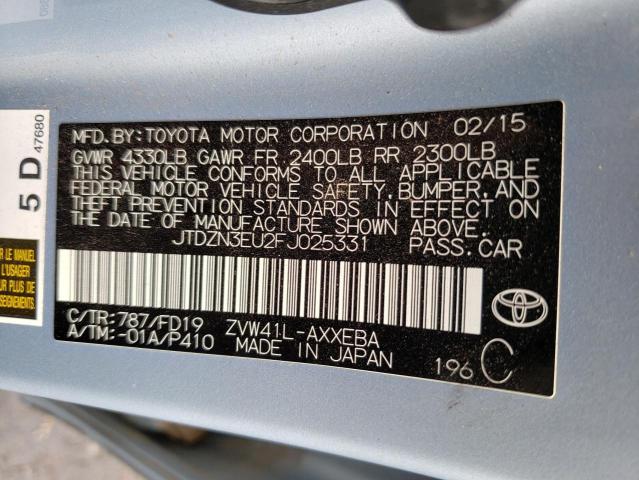 Photo 10 from auction – 2015 TOYOTA PRIUS V with VIN JTDZN3EU2FJ025331