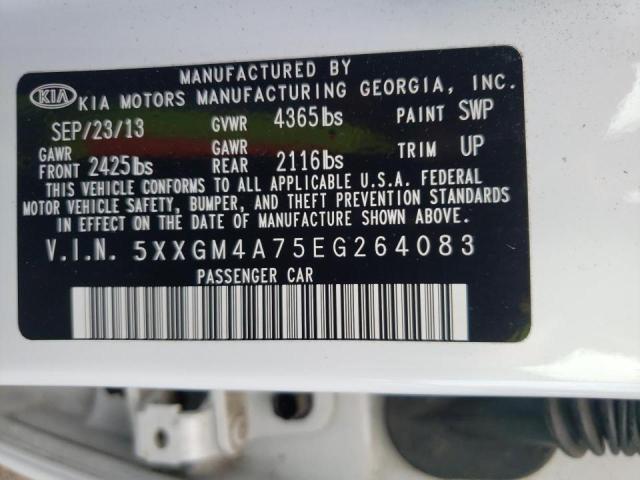 Photo 10 from auction – 2014 KIA OPTIMA LX with VIN 5XXGM4A75EG264083