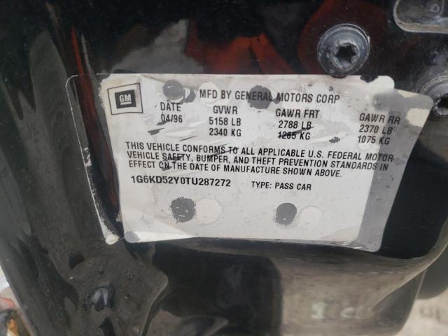 Photo 10 from auction – 1996 CADILLAC DEVILLE with VIN 1G6KD52Y0TU287272