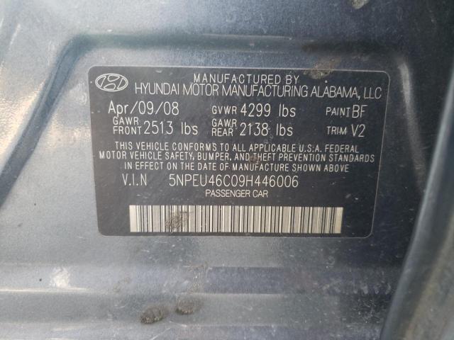 Photo 10 from auction – 2009 HYUNDAI SONATA SE with VIN 5NPEU46C09H446006