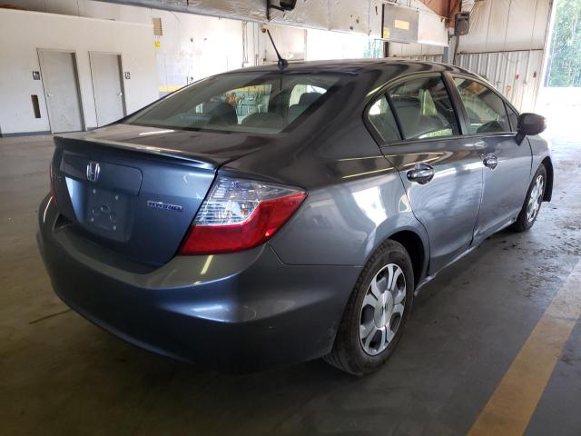 Photo 4 from auction – 2012 HONDA CIVIC HYBR with VIN JHMFB4F39CS010143