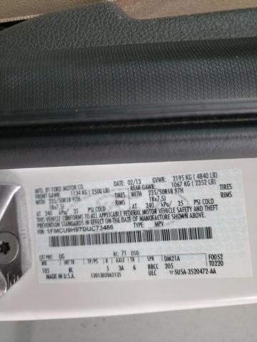 Photo 10 from auction – 2013 FORD ESCAPE SEL with VIN 1FMCU9H97DUC73486