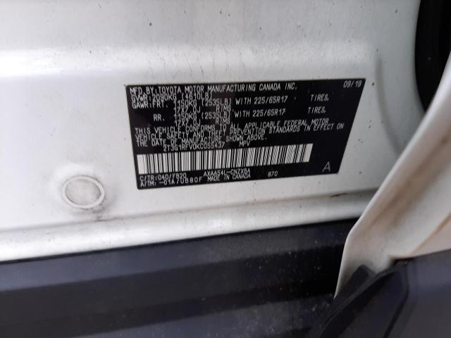 Photo 10 from auction – 2019 TOYOTA RAV4 LE with VIN 2T3G1RFV0KC055437