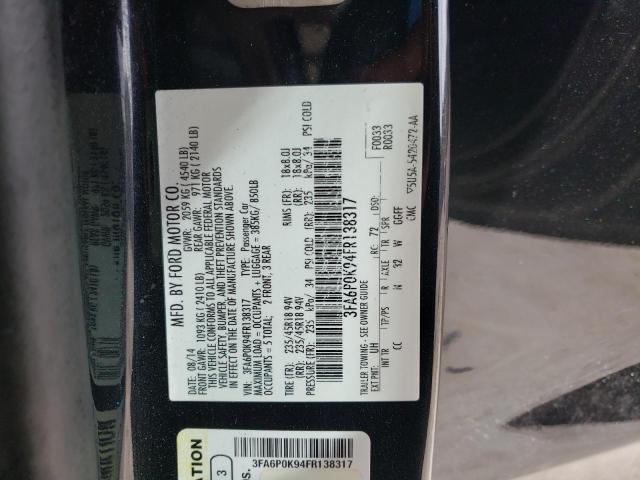 Photo 10 from auction – 2015 FORD FUSION TIT with VIN 3FA6P0K94FR138317