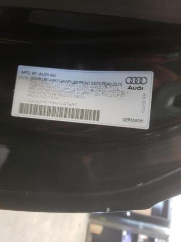 Photo 10 from auction – 2010 AUDI A5 PREMIUM with VIN WAULFAFR9AA047897