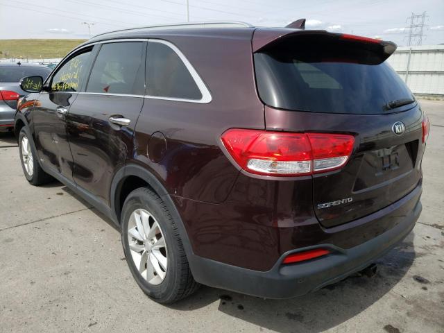 Photo 3 from auction – 2016 KIA SORENTO LX with VIN 5XYPGDA38GG048800