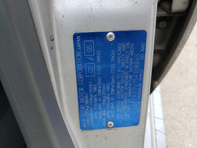 Photo 10 from auction – 2005 SUZUKI XL7 EX with VIN JS3TX92V754108865