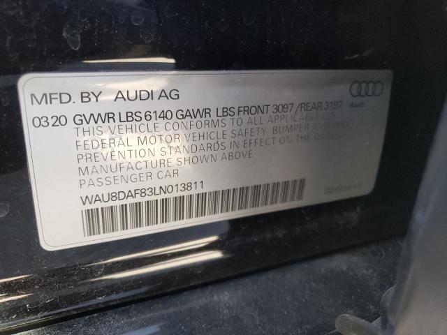 Photo 10 from auction – 2020 AUDI A8 L with VIN WAU8DAF83LN013811