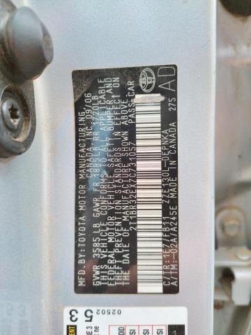 Photo 10 from auction – 2007 TOYOTA COROLLA with VIN 2T1BR32EX7C731057