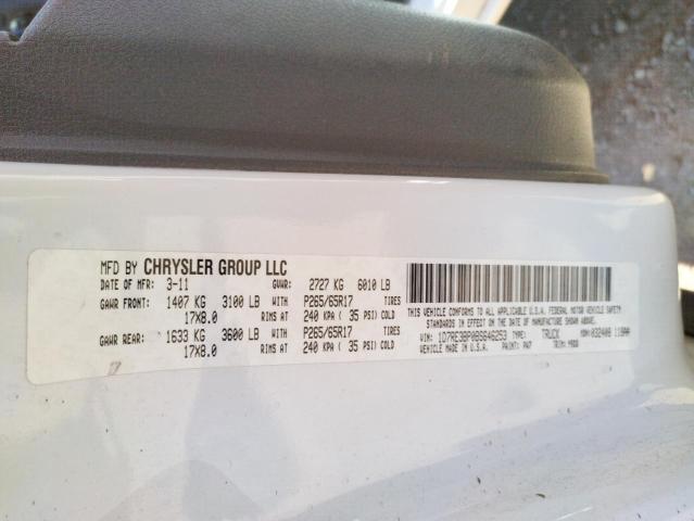 Photo 10 from auction – 2011 DODGE DAKOTA SLT with VIN 1D7RE3BP0BS646253