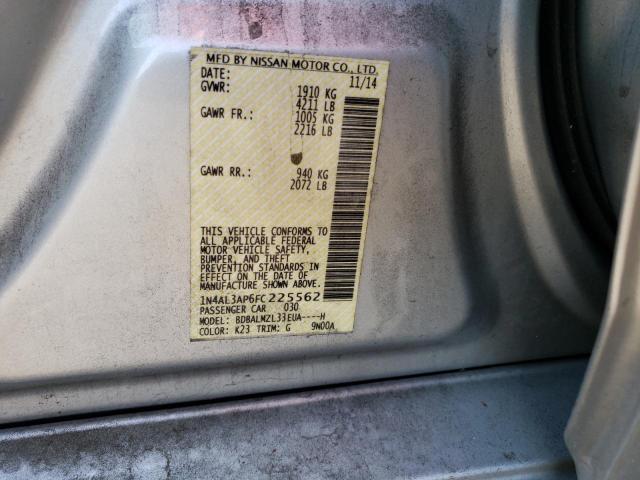 Photo 10 from auction – 2015 NISSAN ALTIMA 2.5 with VIN 1N4AL3AP6FC225562