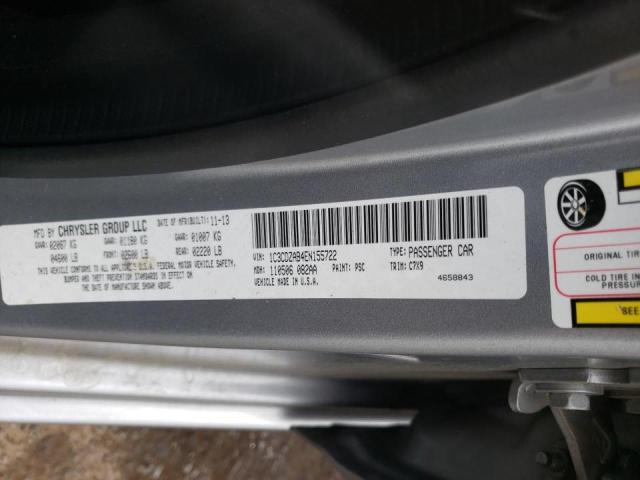 Photo 10 from auction – 2014 DODGE AVENGER SE with VIN 1C3CDZAB4EN155722