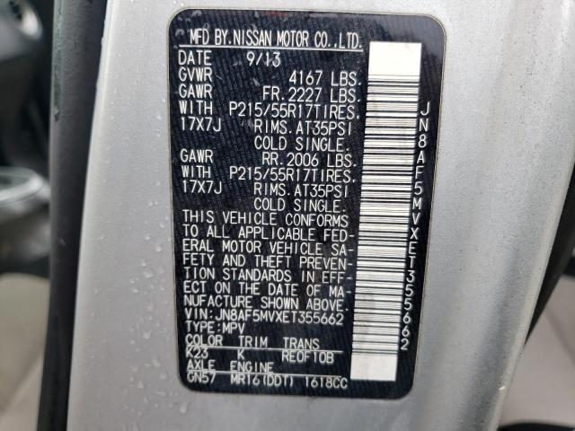 Photo 10 from auction – 2014 NISSAN JUKE S with VIN JN8AF5MVXET355662