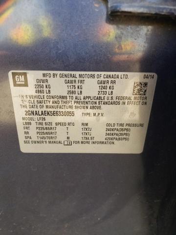 Photo 10 from auction – 2014 CHEVROLET EQUINOX LS with VIN 2GNALAEK5E6330055