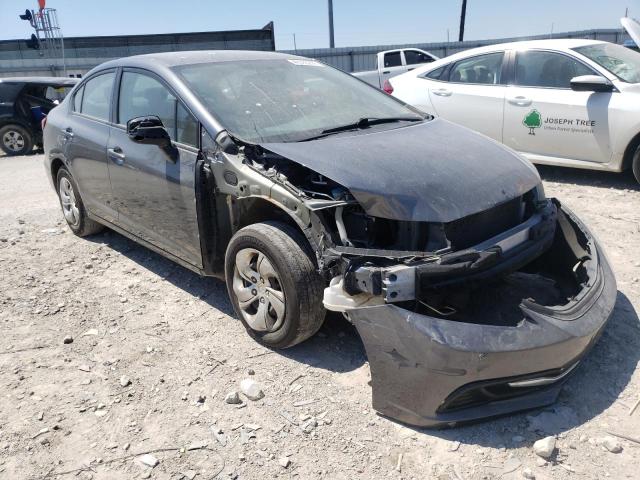 HONDA CIVIC LX 2013 with VIN 19XFB2F53DE014992 - Photo from auction