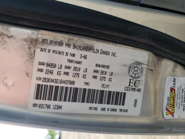 Photo 10 from auction – 2006 DODGE CHARGER SE with VIN 2B3KA43G16H437808